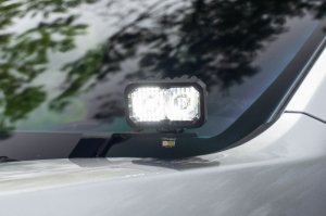 Chevrolet Colorado Ditch Light Bracket Kit - Above the hood - Diode Dynamics - Stage Series Backlit - Amber - `23-`27 Chevrolet Colorado Ditch Light Bracket Kit - Above the hood - Diode Dynamics - Stage Series Backlit - Amber - `23-`27